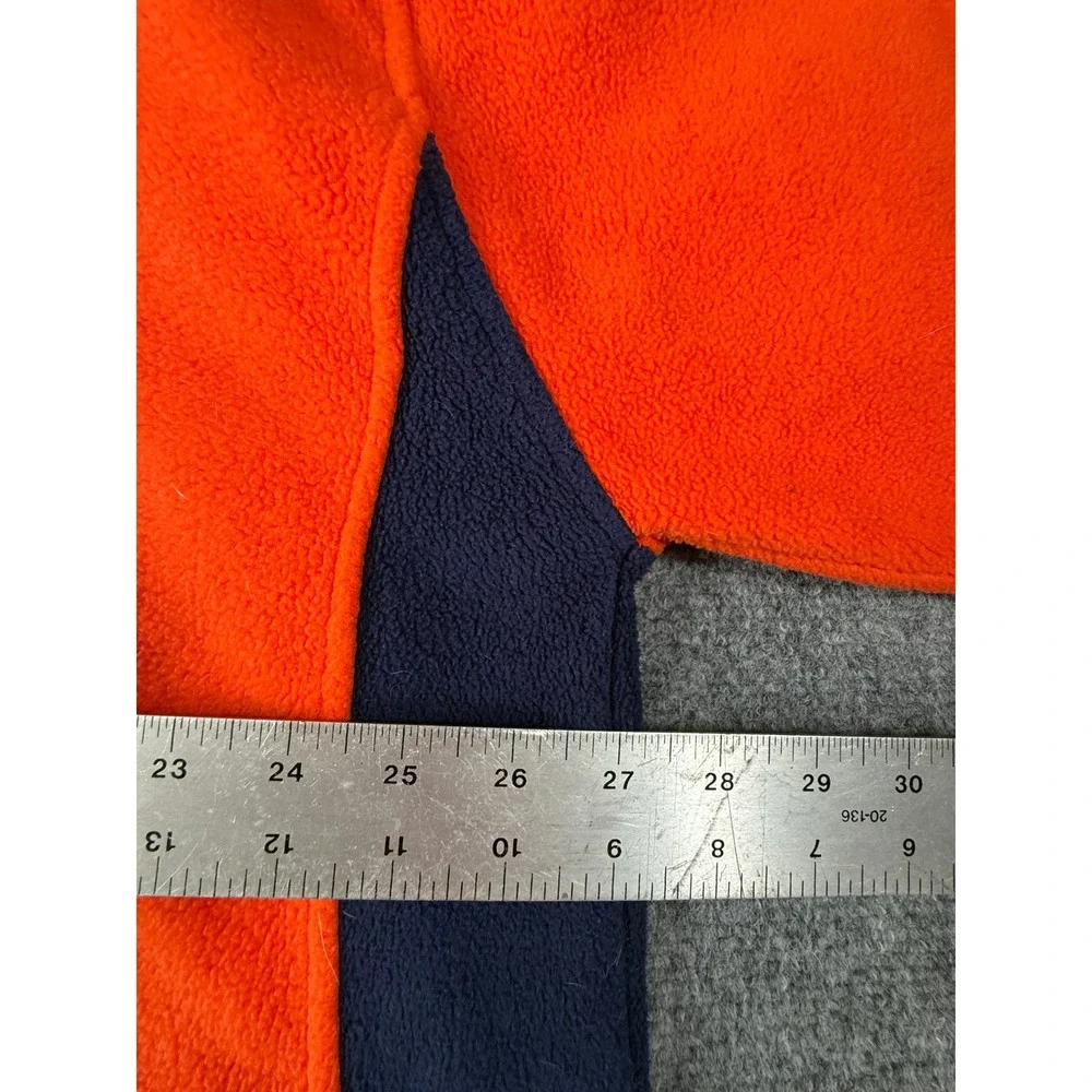Starter Clemson Tigers Mens 2XL Fleece Pullover Jacket Orange Blue‎
